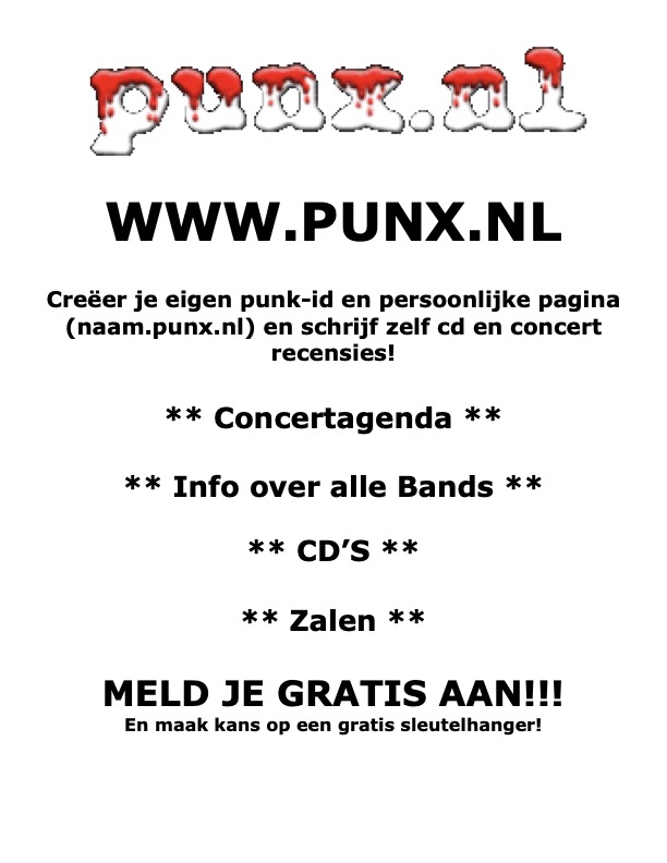 Originele Punx.nl flyer